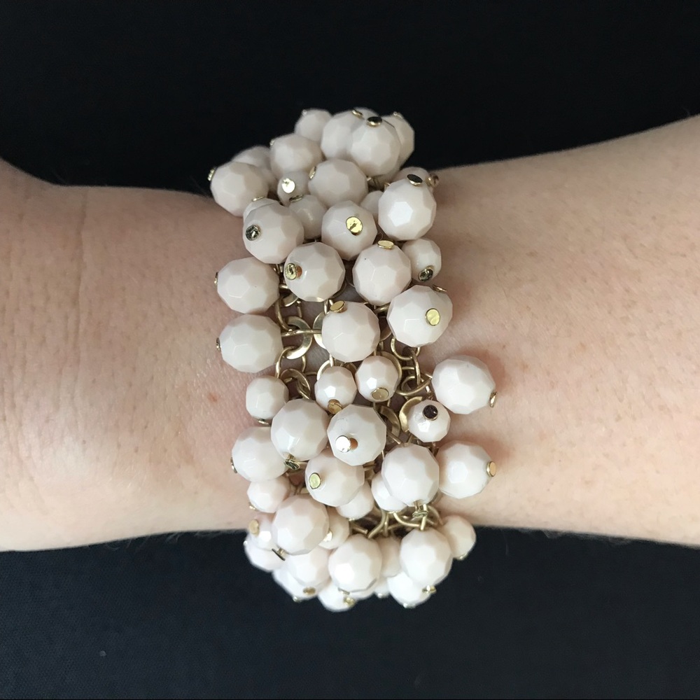 Gold and Light Pink Bauble Bracelet